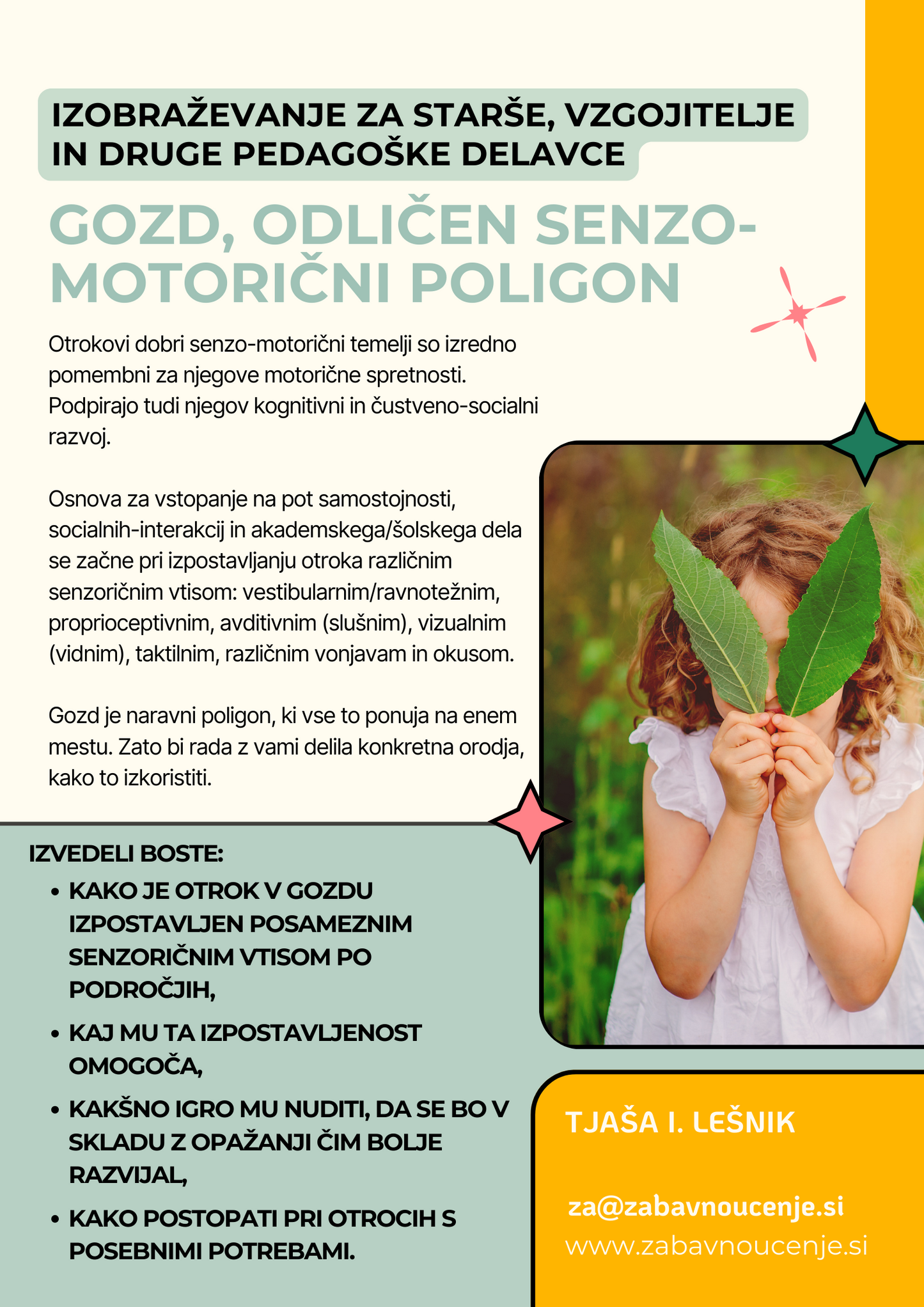 PREDAVANJA ZA VRTCE, DRUŠTVA, ŠOLE